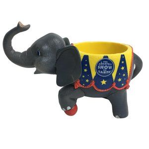 Ringling Bros Barnum Bailey Greatest Show On Earth Circus Elephant Cup Mug Gray